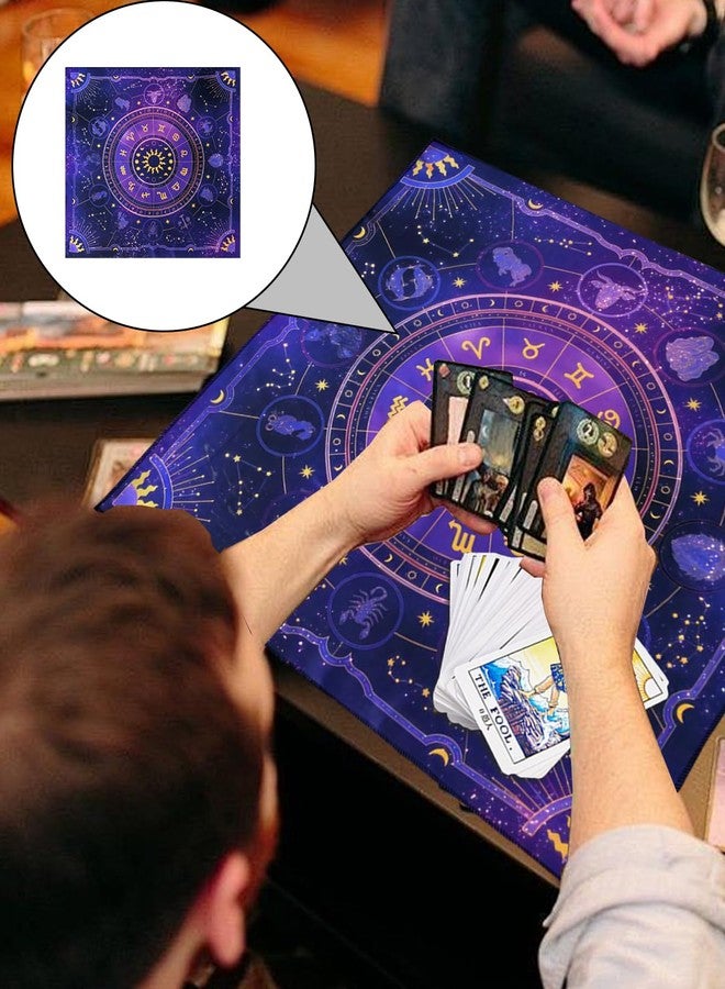 Vihaanta Tarot Cloth, Tarot Deck, Premium Purple Tarot Mat for Card Reading, Soft Spread Divination Cloth for Spiritual Practices, Includes One Purple Tarot Cloth(49 * 49cm) - Image 5